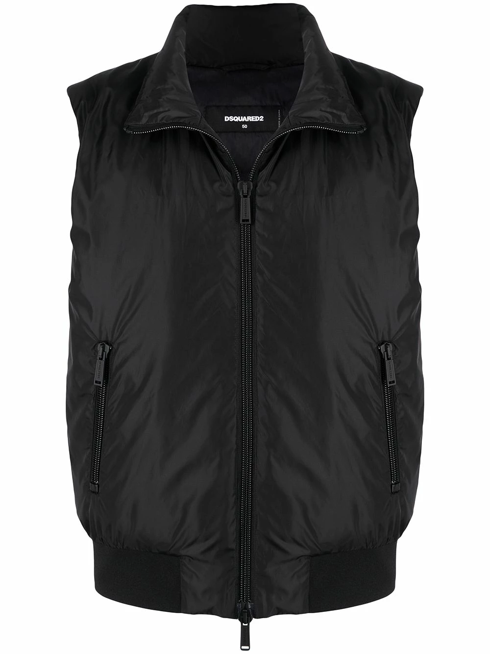 Vendre Dsquared2 Gilet matelassé à logo imprimé gilets & vestons homme 3 Dsquared2 gilet matelassé à logo imprimé