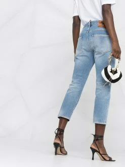 Dsquared2 jean court à patch logo