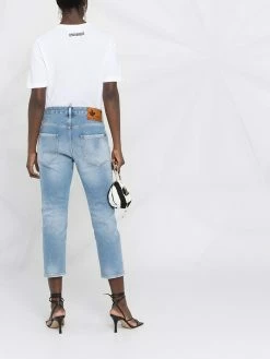 Dsquared2 jean court à patch logo