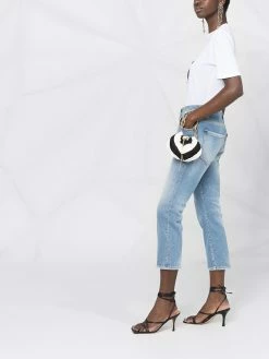 Dsquared2 jean court à patch logo