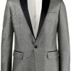 Dsquared2 blazer métallisé à finitions en satin