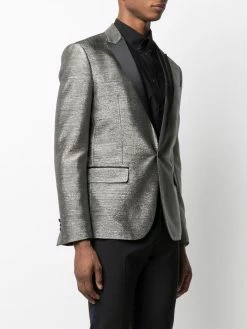 Authentique 100% Dsquared2 Blazer métallisé à finitions en satin vestes homme 9 Dsquared2 blazer métallisé à finitions en satin