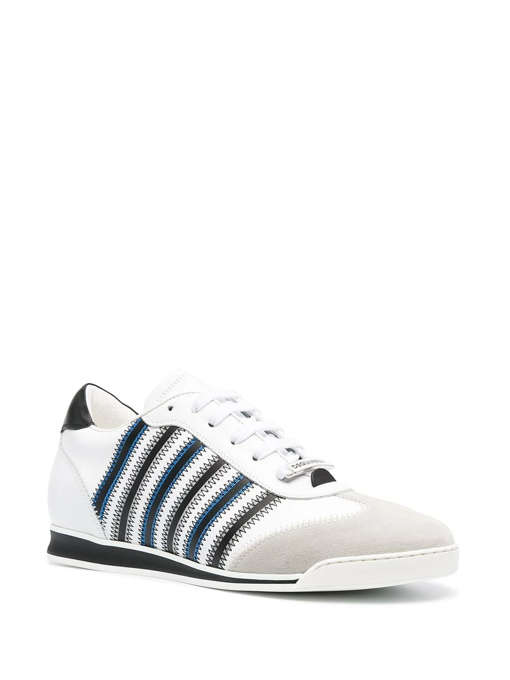 Promos Dsquared2 Baskets à rayures baskets basses homme 4 Dsquared2 baskets à rayures