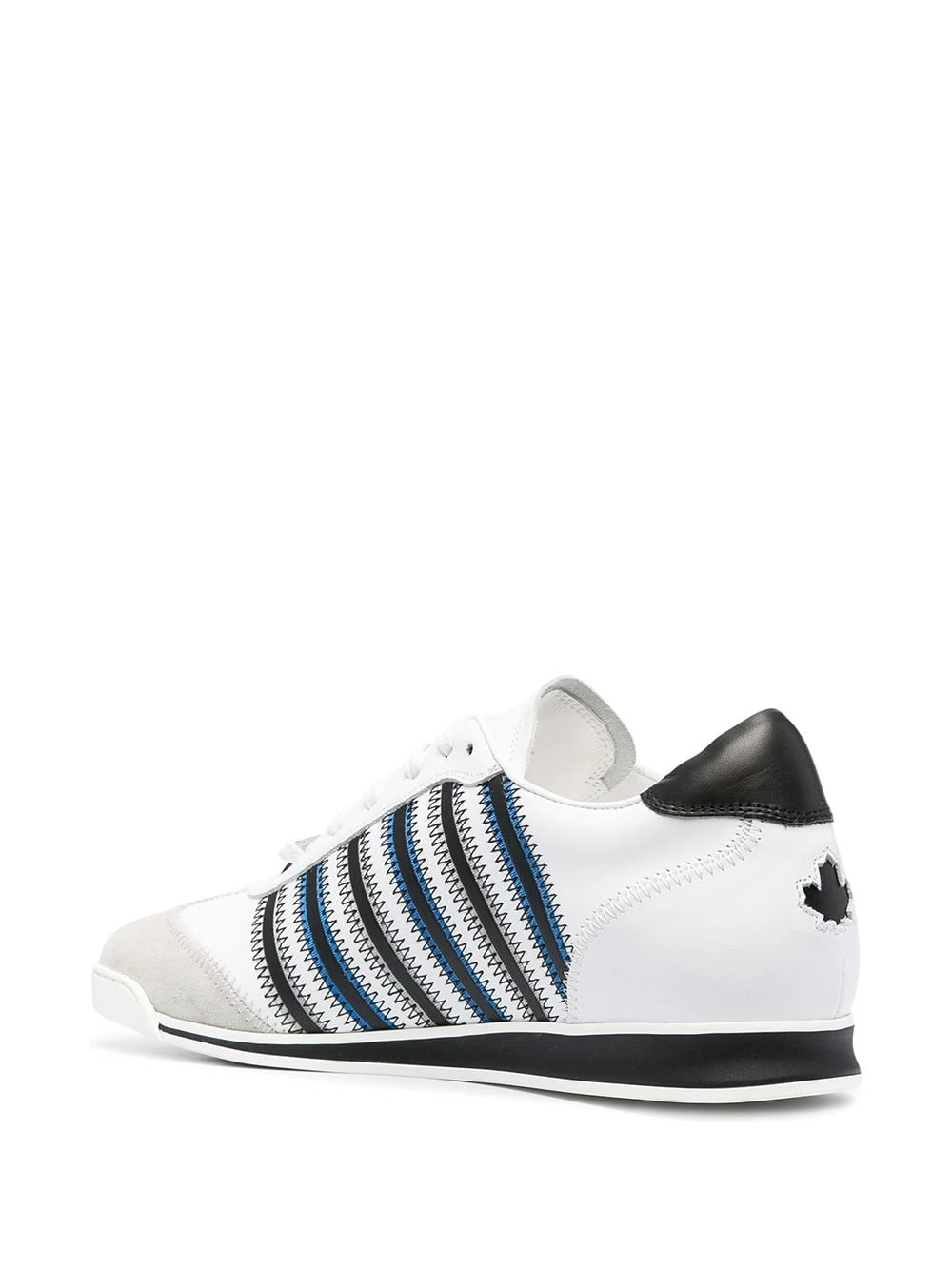 Promos Dsquared2 Baskets à rayures baskets basses homme 5 Dsquared2 baskets à rayures