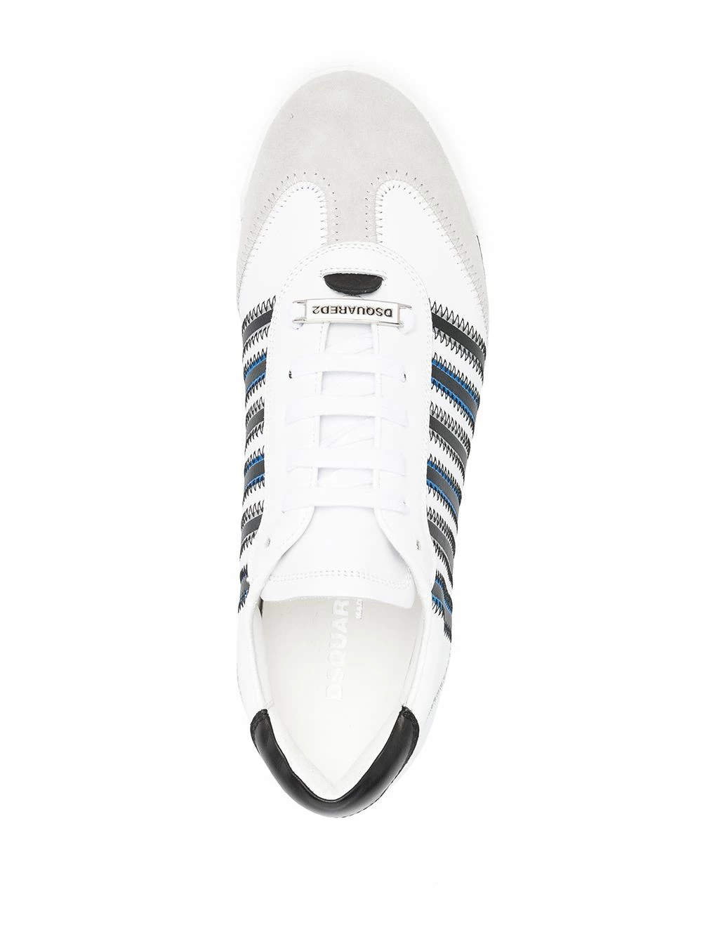 Promos Dsquared2 Baskets à rayures baskets basses homme 6 Dsquared2 baskets à rayures