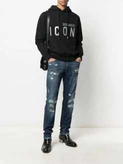 Dsquared2 hoodie à lien de resserrage