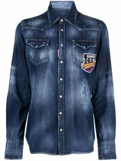 Dsquared2 chemise en jean à patch logo