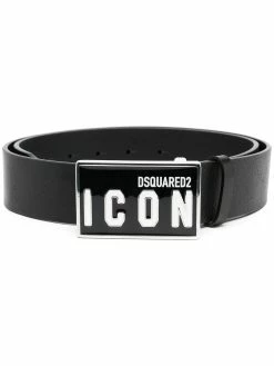 Dsquared2 ceinture en cuir à boucle Icon