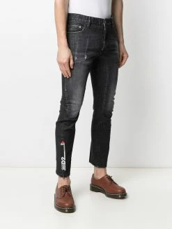 Dsquared2 jean skinny à effet usé