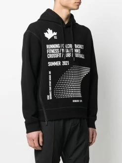 Dsquared2 hoodie à slogan imprimé