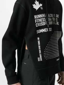 Dsquared2 hoodie à slogan imprimé