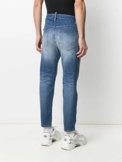 Dsquared2 jean slim à effet délavé