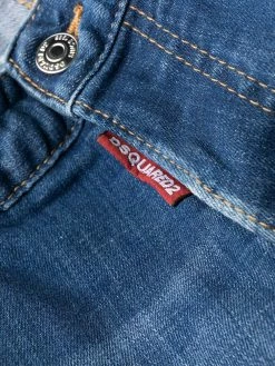 Dsquared2 jean slim à effet délavé