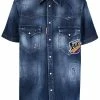 Dsquared2 chemise en jean à effet délavé