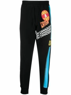 Dsquared2 pantalon de jogging à slogan imprimé