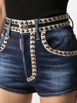 Dsquared2 short en jean à détails de clous