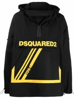 Dsquared2 coupe-vent oversize à logo imprimé