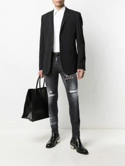 Dsquared2 jean skinny à effet usé