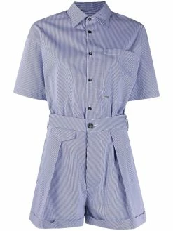 Dsquared2 combishort boutonnée à manches courtes