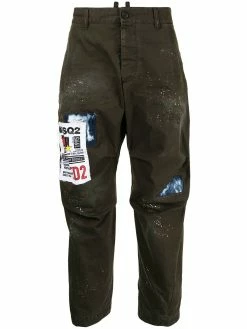 Dsquared2 pantalon crop à patch logo