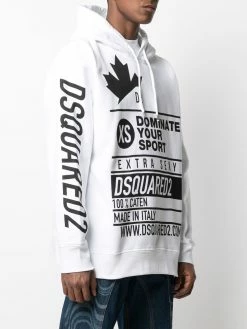 Dsquared2 Hoodie à logo imprimé Bonne Qualité hoodies homme 9 Dsquared2 hoodie à logo imprimé