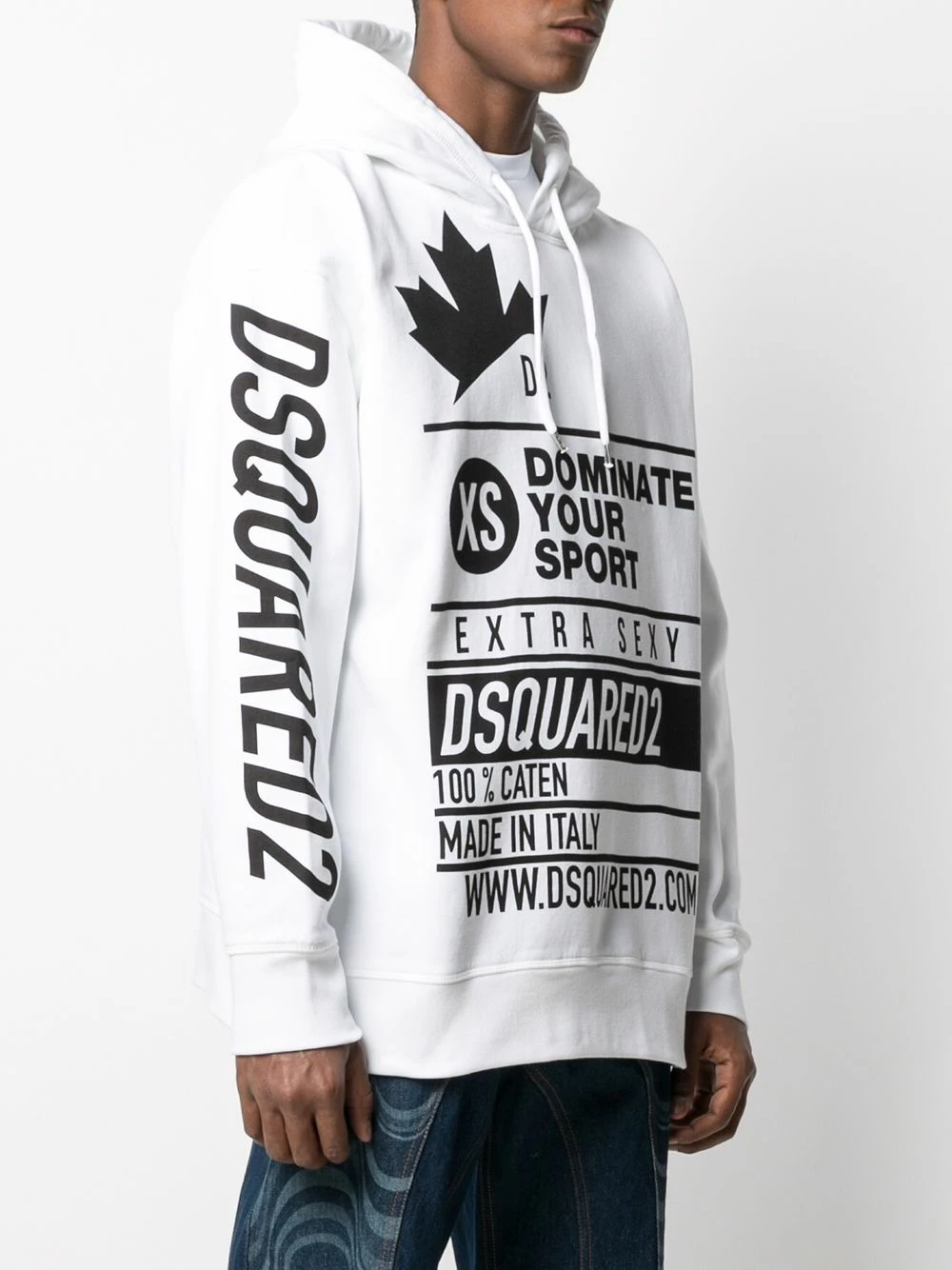 Dsquared2 Hoodie à logo imprimé Bonne Qualité hoodies homme 5 Dsquared2 hoodie à logo imprimé