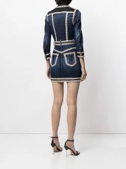 Dsquared2 robe en jean à détails de clous