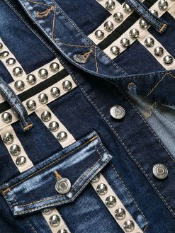 Dsquared2 robe en jean à détails de clous
