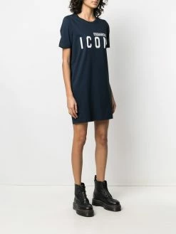 Dsquared2 robe à imprimé Icon et manches courtes