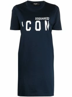 Dsquared2 robe à imprimé Icon et manches courtes