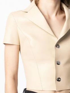 Dsquared2 veste en cuir à manches courtes