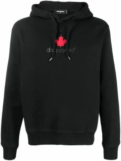 Dsquared2 hoodie à imprimé feuille d'érable