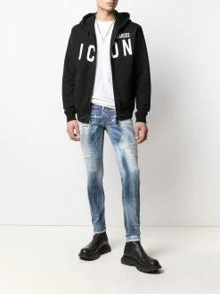 Dsquared2 hoodie à fermeture zippée