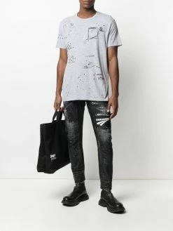 Dsquared2 t-shirt à effet usé