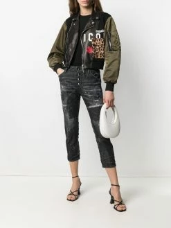 Dsquared2 veste bomber à design à empiècements