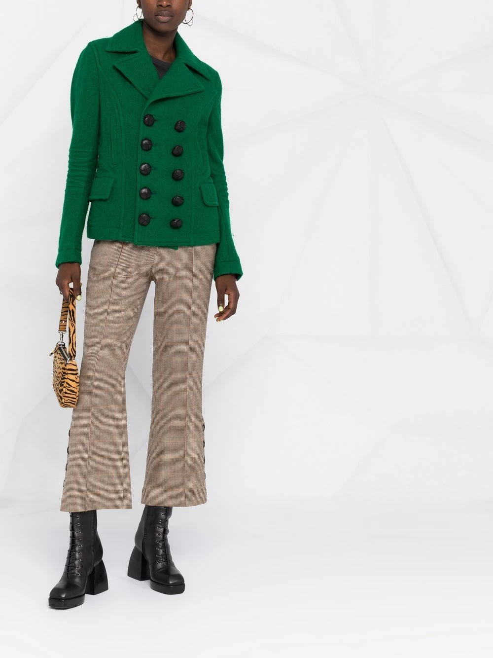 Qualité absolue Dsquared2 Manteau croisé en feutre manteaux croisés & cabans femme 4 Dsquared2 manteau croisé en feutre