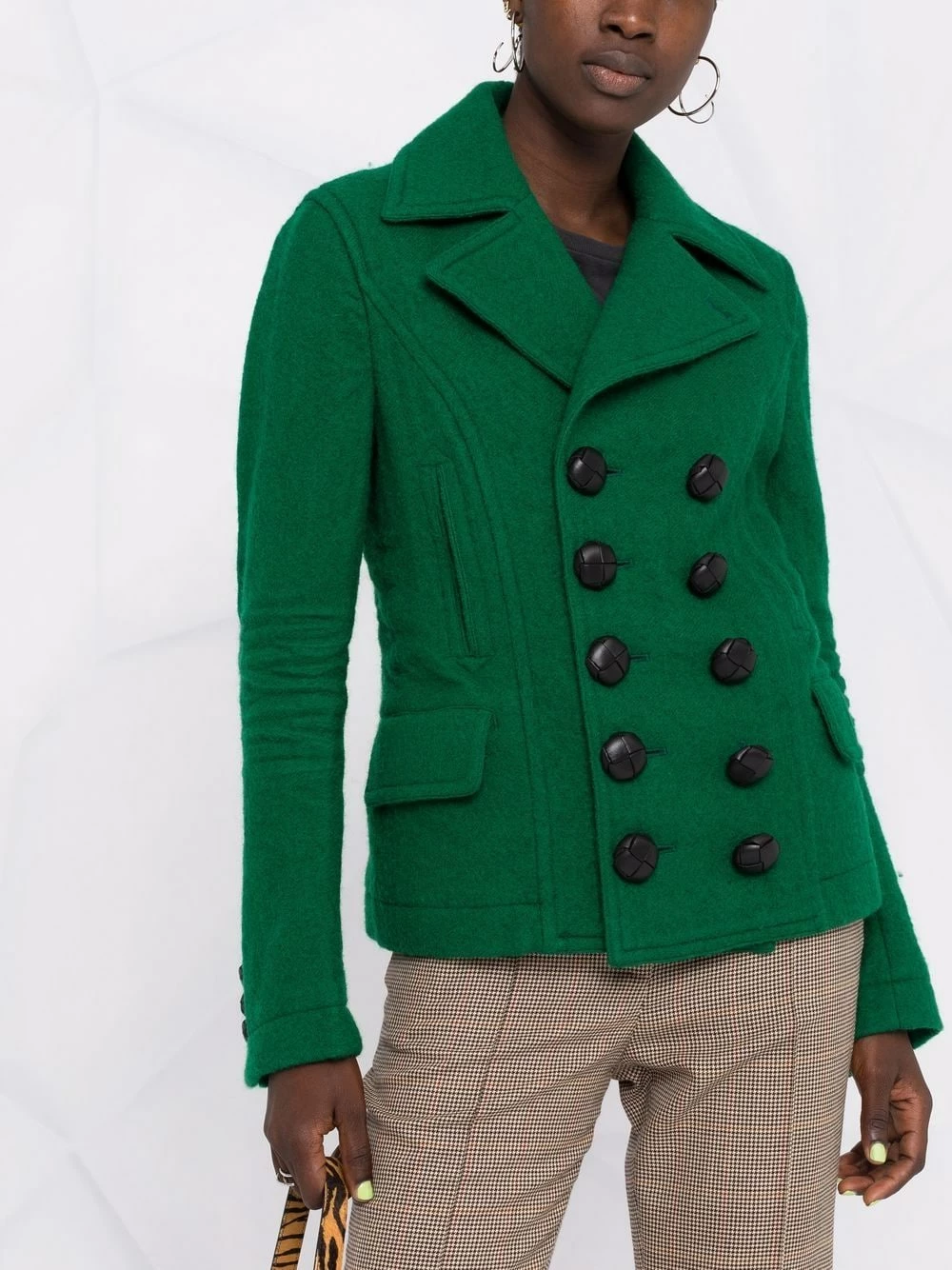 Qualité absolue Dsquared2 Manteau croisé en feutre manteaux croisés & cabans femme 7 Dsquared2 manteau croisé en feutre