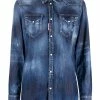 Dsquared2 chemise en jean à effet délavé