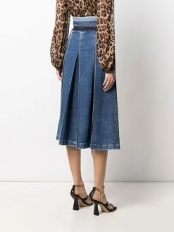 Dsquared2 jean ample court à taille haute