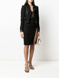 Dsquared2 jupe en tweed à fente