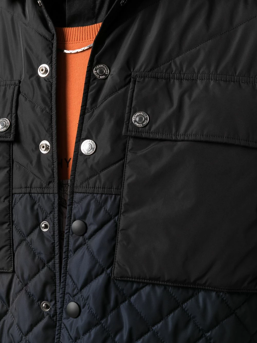 Dsquared2 50% Off De Vente Veste matelassée à poches rabat gilets & vestons homme 7 Dsquared2 veste matelassée à poches rabat