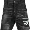 Dsquared2 short en jean à logo imprimé