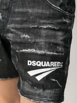 Dsquared2 short en jean à logo imprimé