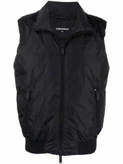 Dsquared2 gilet matelassé à fermeture zippée
