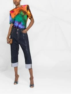 Dsquared2 jean court à détails de clous