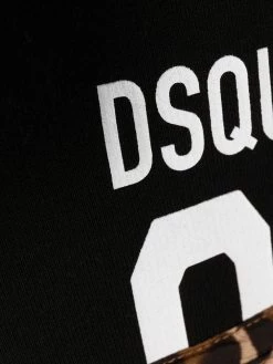 Dsquared2 robe-hoodie à logo imprimé