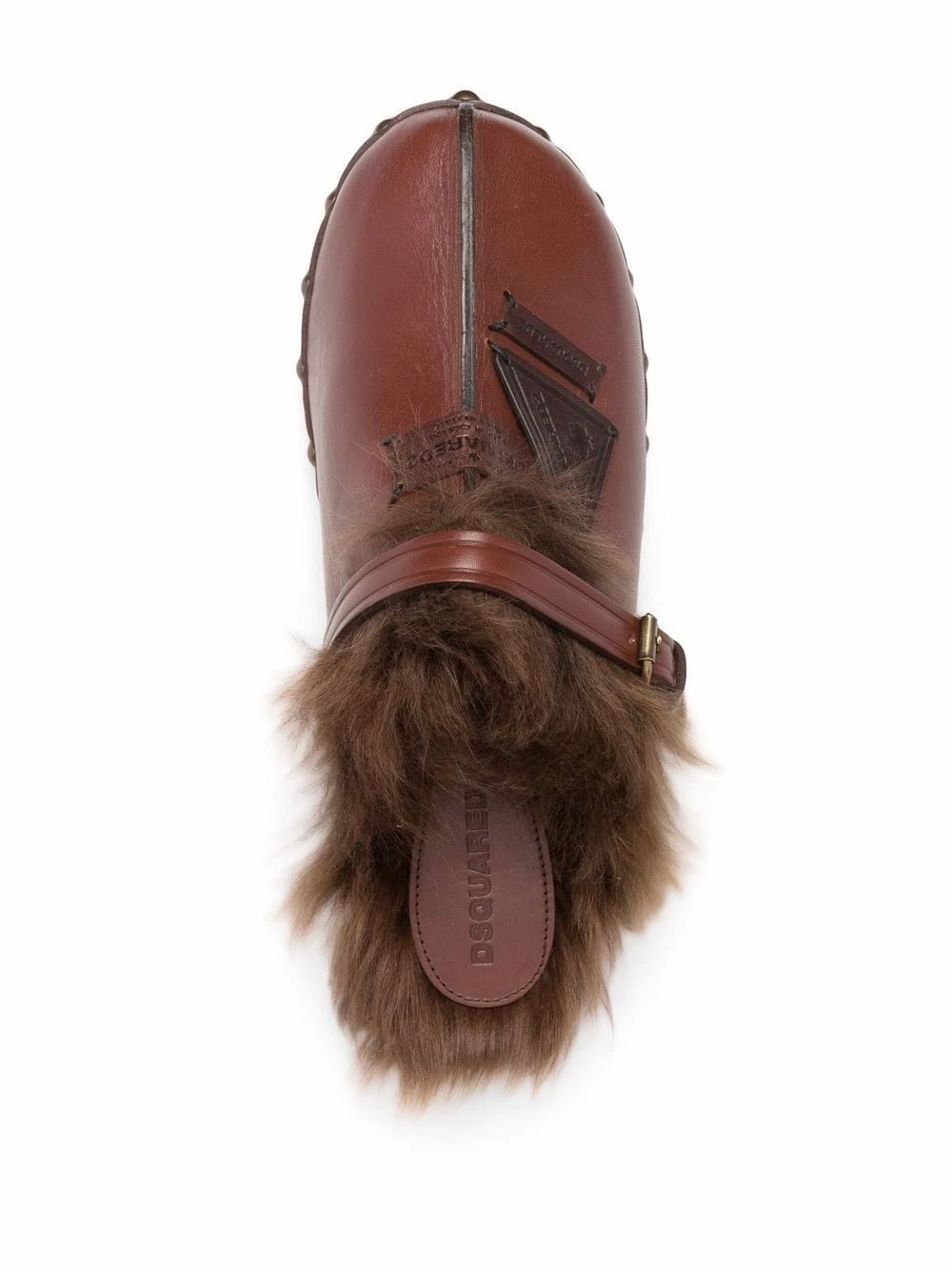 Bonne Qualité Dsquared2 Sabots en fourrure artificielle chaussons homme 6 Dsquared2 sabots en fourrure artificielle