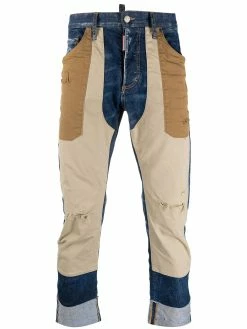 Dsquared2 jean crop à design à empiècements