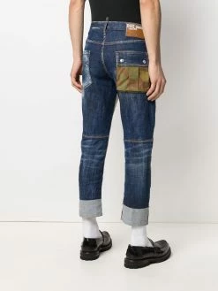 Dsquared2 jean crop à design à empiècements