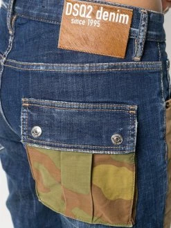 Dsquared2 jean crop à design à empiècements